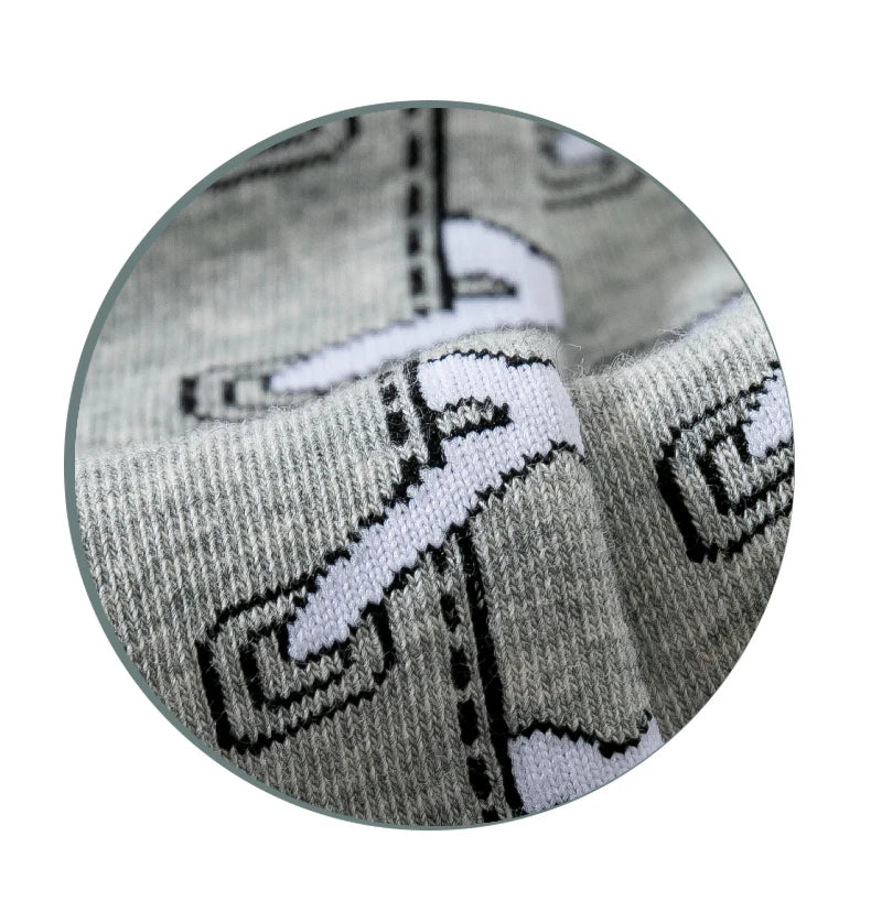 5 pairs of autumn and winter men's sports socks for summer leisure, sweat wicking, comfortable, lightweight, breathable basketba