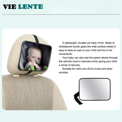 Car Rearview Mirror Baby Mirrors for Safety Interior Mirror Universal Car Seat Headrest Mirror Monitor Child Baby Safety Driving
