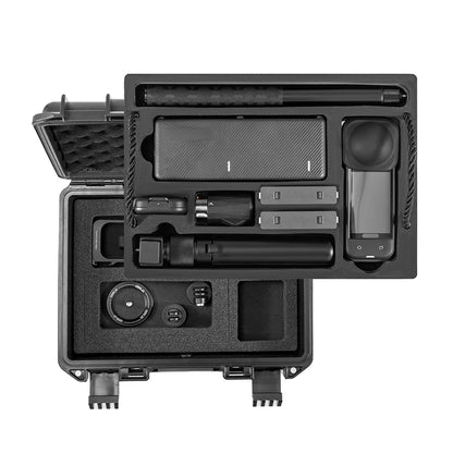 STARTRC Insta360 X5 Camera Accessories 2 Layers Hard Case Carrying Case Waterproof Portable Travel Box for Essentials Bundle