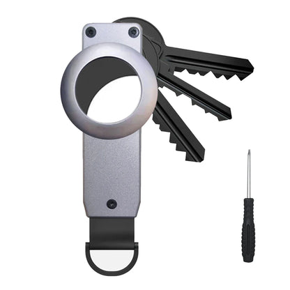 Keychain for Apple Airtag,Key holder aluminum alloy keychain compatible with Apple Airtag sale