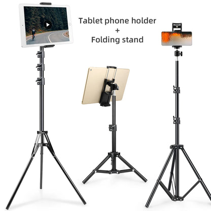 150/200cm Tripod for Tablet and Phone Aluminum Tripode Tablet Floor Ipad Tripod Stand with Smartphone & Tablet Holder Mount