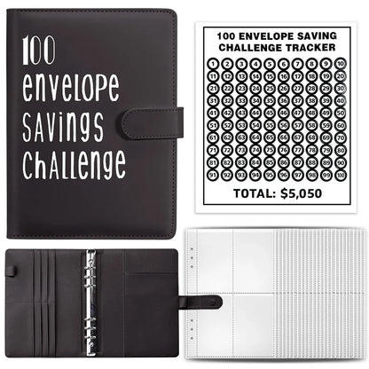 100 Envelope Cash Savings Challenge, Saving Challenge Envelop Book, Budget Envelope Financial Assistant, A5 Size Cash Binder
