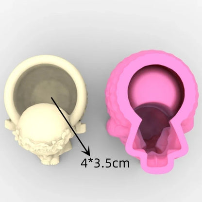 Succulents Flower Pot Resin Silicone Mold DIY Garden Concrete Flowerpot Holder Mould Handmade Crafts Home Decor