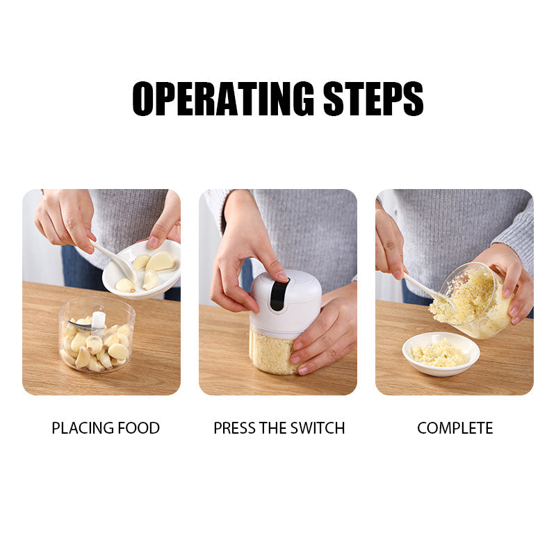 Multifunctional Blenders Electric Household Garlic Masher Meat Grinder Baby Supplementary Food Stirring Garlic Vegetable Chopper