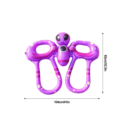 PVC Drifting Safety Vest Lightweight Inflatable Buoyancy Vest Portable Adjustable Webbing Safety Buckle Swim Pool Accessories