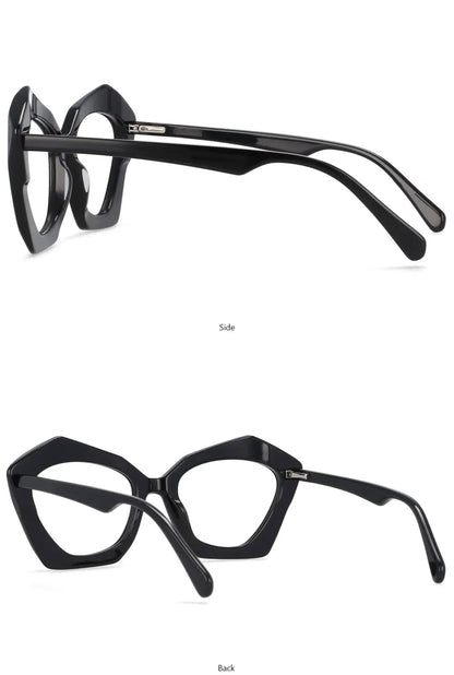 54325 Sexy Ladies Cat Eye Acetate Floral Glasses Frames Butterfly Frame Women Fashion Glasses Frame