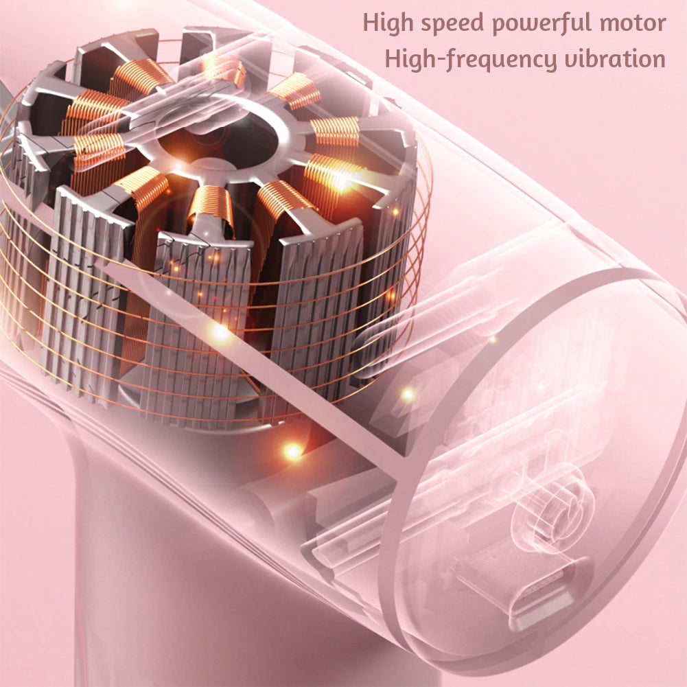 Portable Mini Pink Muscle Massage Gun Deep Tissue Handheld Healing Fascia Gun