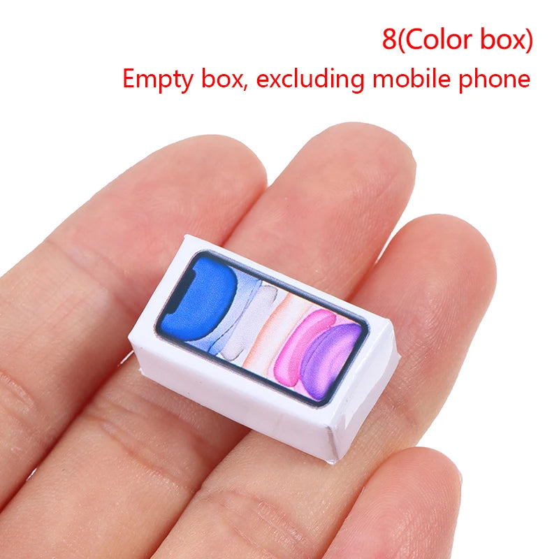 1:12 Scale Miniature Dollhouse Mobile Phone Model for Doll House Decoration