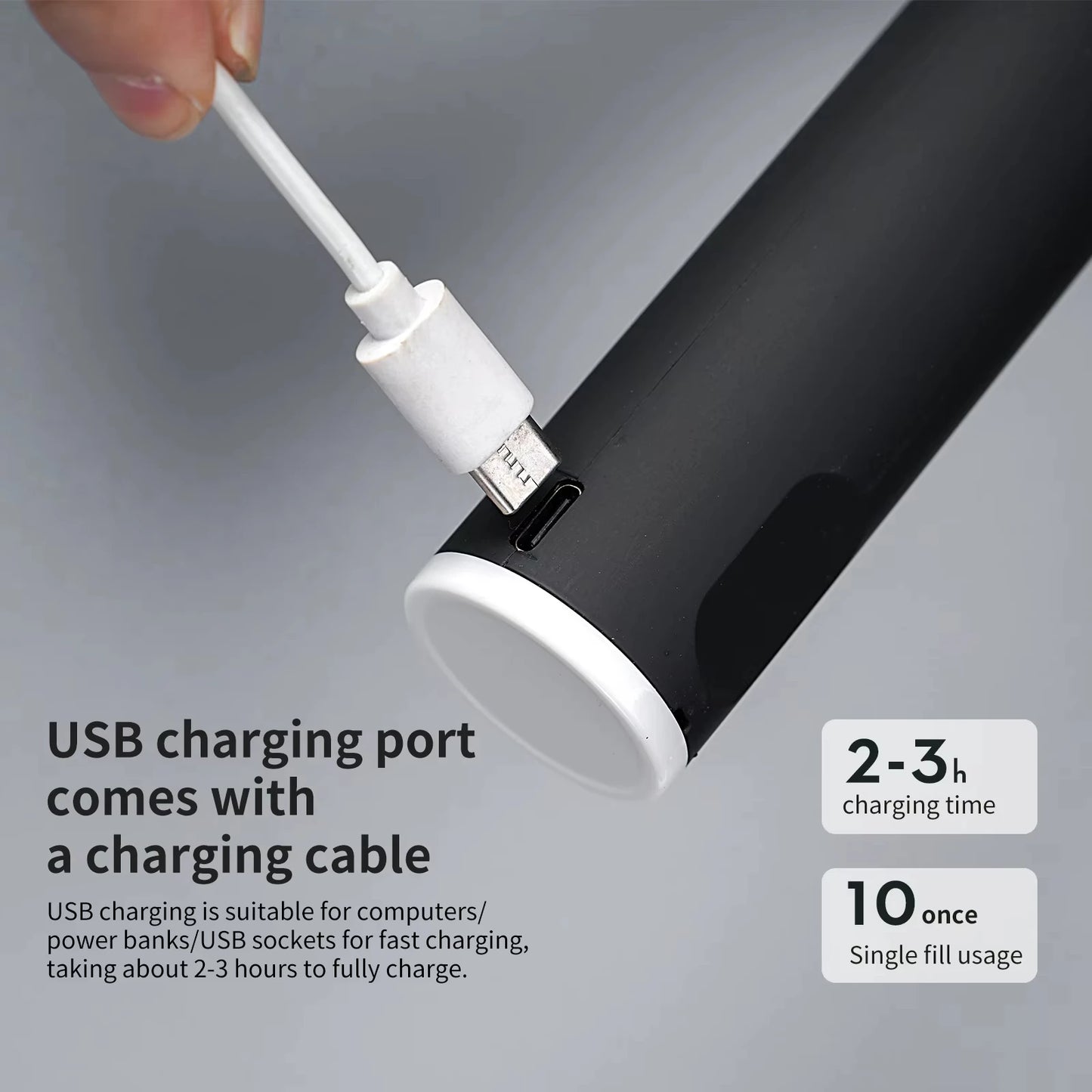 Portable UBS Electric Egg Beater 3-speed Wireless Blender Coffee Milk Bubbler Cream Butter Whipper Food Blender