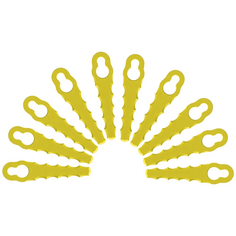 20 Pieces Lawn Mower Replacement Plastic Lawn Mower Blades Plastic Lawn Mower Blades for Many Occasions