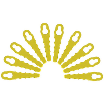 20 Pieces Lawn Mower Replacement Plastic Lawn Mower Blades Plastic Lawn Mower Blades for Many Occasions