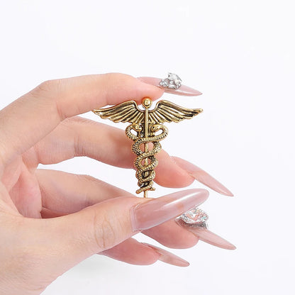 Veterinary Pharmacy Symbol Caduceus Snake Enamel Pins Odontologia Nutricao Fisioterapia Medical Health Badge Brooch Doctor Nurse