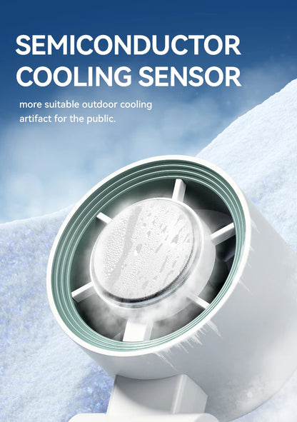 Handheld Fan, Portable Handheld Fan with Ice Function Turbo Powerful Rechargeable Fans  for Outdoor Indoor travel essentials