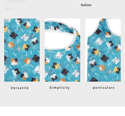 Reusable Shopping Bag Nylon Foldable Grocery Bag Creative Eco-Friendly Tote Bag Lightweight and Durable