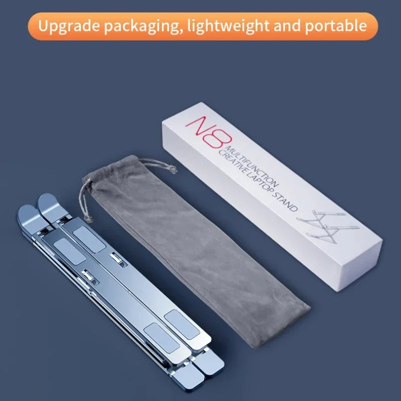 Foldable Laptop Base: Convenient and Adjustable for Any Workspace