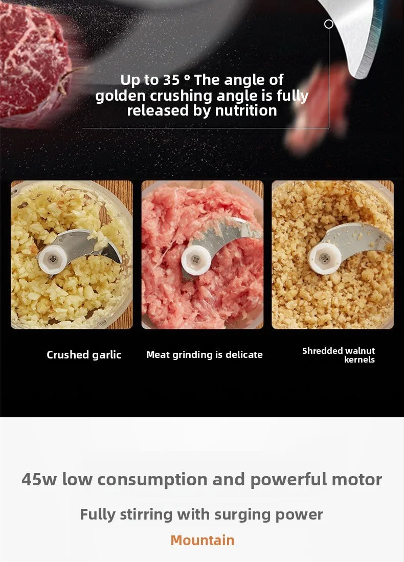 Portable Electric Garlic Chopper 100ml 250ml USB Vegetable Grinder Kitchen Garlic Masher Food Processor Tool