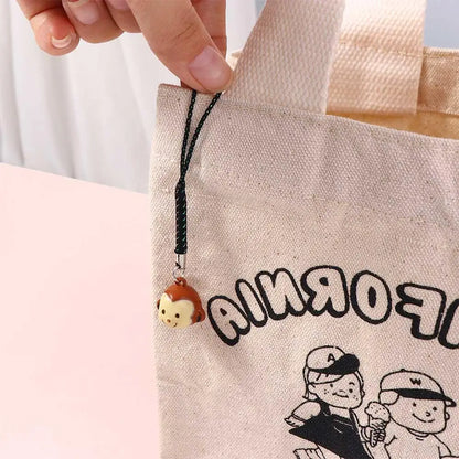 for Phone Cartoon Bell Pendant DIY Keychain Bear Bunny Phone Dolls Phone Lanyard Phone Bell Straps Mobile Phone Straps