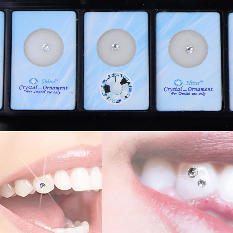 Dental Teeth Decoration Tooth Crystal Ornaments Jewelry Gem Material Beautiful Shining Oral Hygiene