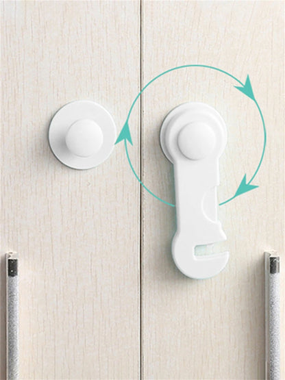 multi-function security protection locks baby safety cabinet drawer door buckle home white toilet refrigerator lock 3pcs/5pcs