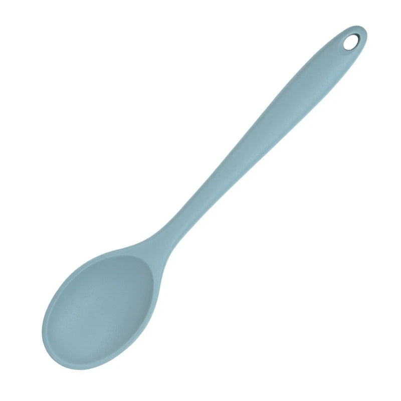 1pc Small Silicone Spoon, High Temperature Resistant Soup Spoon, Mixing Spoon, Salad Spoon, Kitchen Utensils Accessories