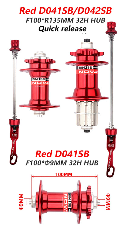 NOVATEC Mountain Bike Hub D041SB D042SB 32/36 Holes Mtb Bushing for 8/9/10/11 Speed MTB Disc Brake Hub  Mtb Hubs 32H mtb hubs