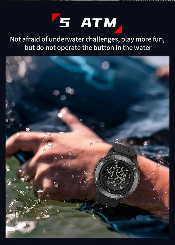 SANDA 2198 Single Monitor Male Student Electronic Watch Multifunctional Waterproof sports Student Electronic Watch 2025