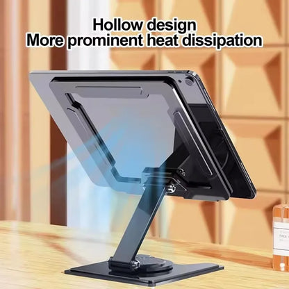 Tablet Holder Rotatable Hollow Tablet Stand Laptop Holder Tablet Mount Tablets Mount Bracket Stable & Foldable For Offices