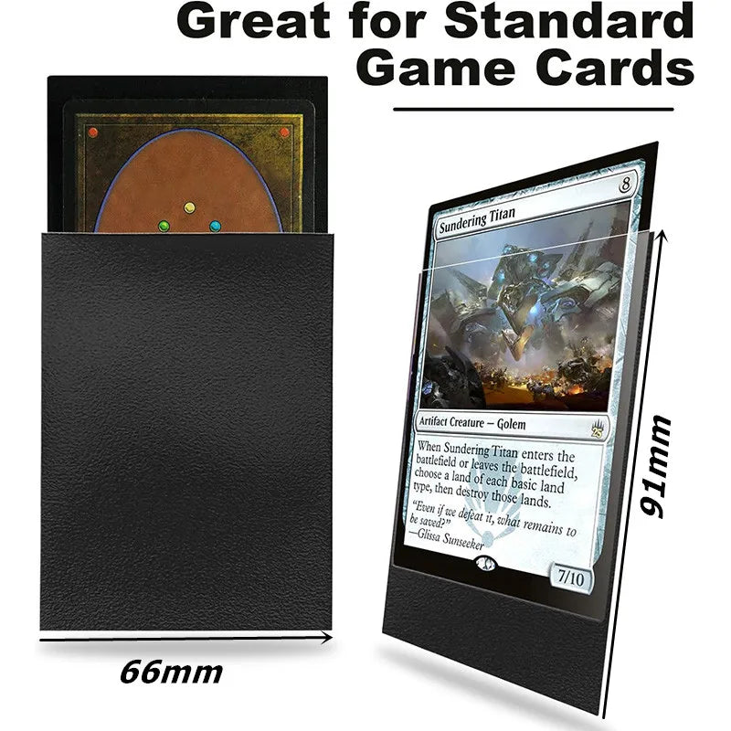 50Pcs/Pack Game Card Sleeves Single Sided Frosted Card Holder Trading Card Protector for TCG Card Photo Card 66x91mm