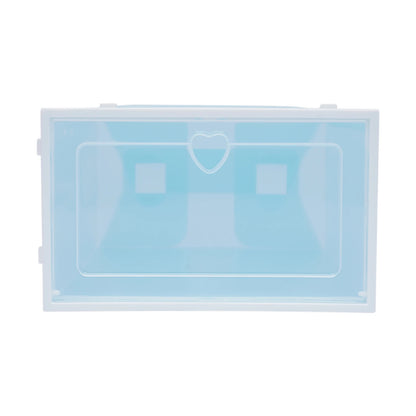 20Pcs Foldable Shoe Storage Boxes with Lids Transparent Stackable Containers Drawer Style PP Plastic Shoe Organizers