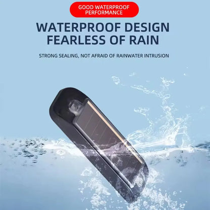 Car solar charging, grille light, night riding, anti rear end collision, motorcycle, electric vehicle, universal flashing warnin