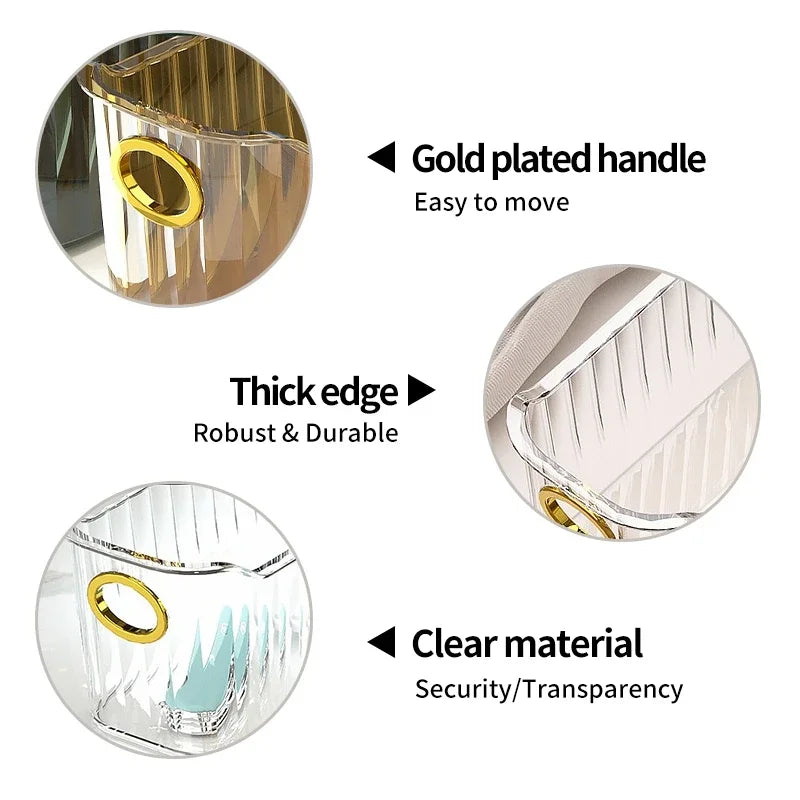 Acrylic Organizers Snacks Bathroom Organizer Rectangular Storage Makeup Clutter Bedroom Cosmetics Living Room Make Up Organizer