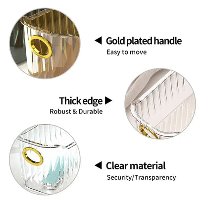 Acrylic Organizers Snacks Bathroom Organizer Rectangular Storage Makeup Clutter Bedroom Cosmetics Living Room Make Up Organizer