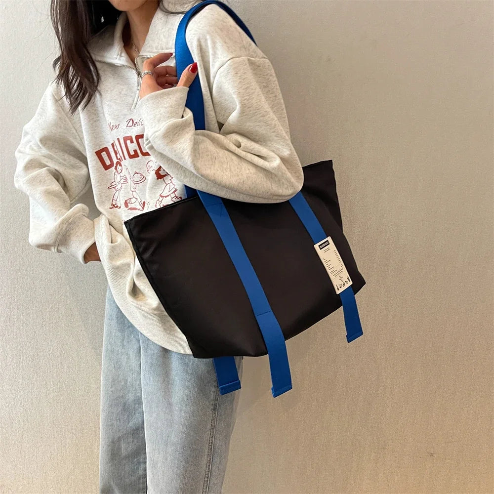 Oversized Tote Bags For Women 2023 Designer Luxury Shoulder Bag Quality Oxford Fabric Multi Pockets Large Capacity Shopper Totes