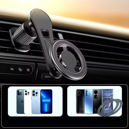 Magnetic Car Phone Holder Stand Magnet Cell Mobile Support Mount Gps Bracket In Car for Macsafe Iphone 16 Xiaomi Air Vent Holder