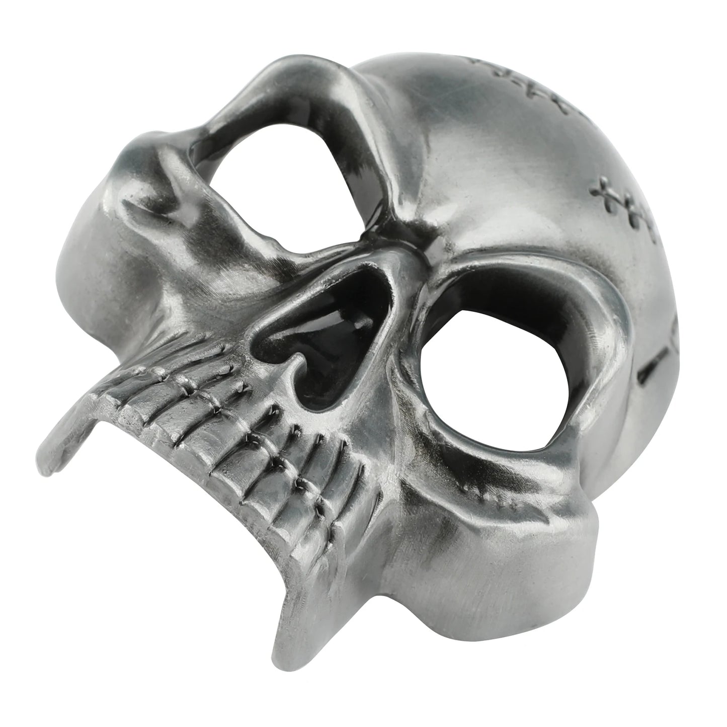 The scalp skull buckle head smooth alloy buckle