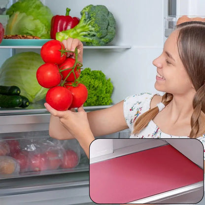 Reusable Fridge Liner Non-slip Refrigerator Shelf Liners Reusable Mats for Kitchen Cabinets Glass Shelves for Kitchen