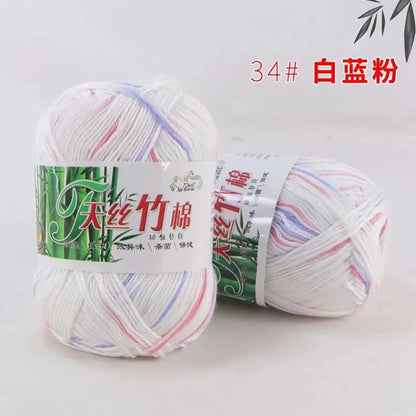 Tiansi Bamboo Cotton Yarn Bamboo Charcoal Cotton Hook Needle Thread Cotton Nitrile Woven Yarn DIY Weaving Material
