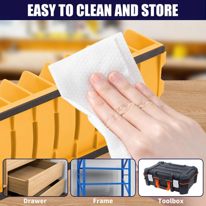 2 Pcs plier organizer rack Organizer Storage Rack Space-Saving Practical with Nonslip Rubber Base 10 Slots Pliers Cutters Organ