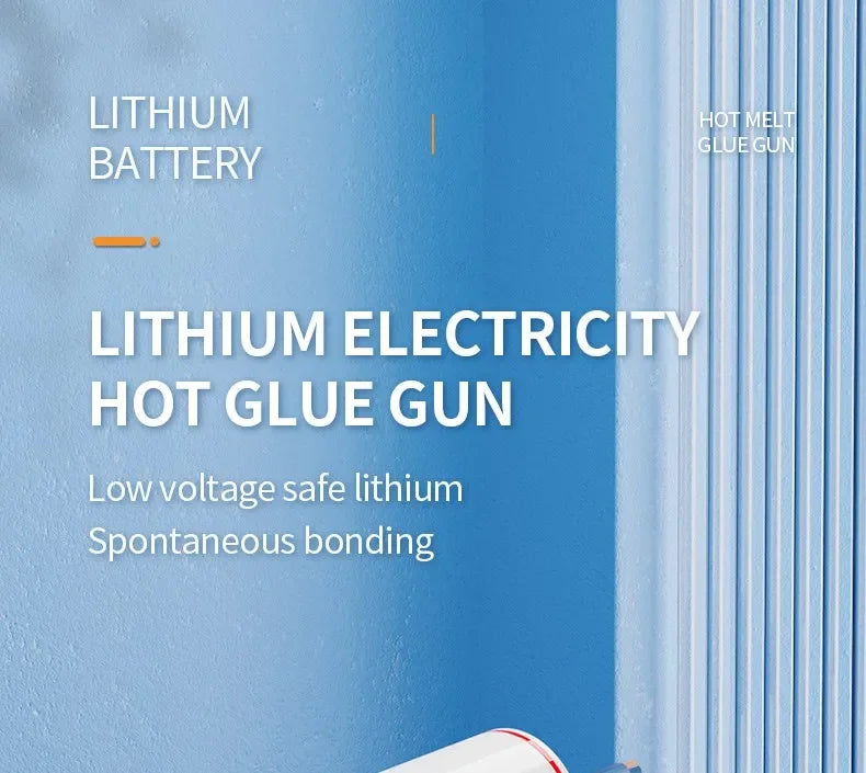 Mini Cordless Hot Melt Glue Gun, High Temperature Electric Repair Tool, DIY Power Tools, Plug-in Household, 10W, 80W, 7mm, 11mm