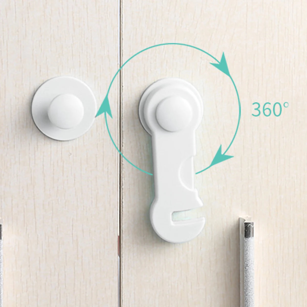 multi-function security protection locks baby safety cabinet drawer door buckle home white toilet refrigerator lock 3pcs/5pcs