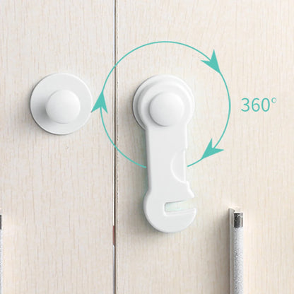 multi-function security protection locks baby safety cabinet drawer door buckle home white toilet refrigerator lock 3pcs/5pcs