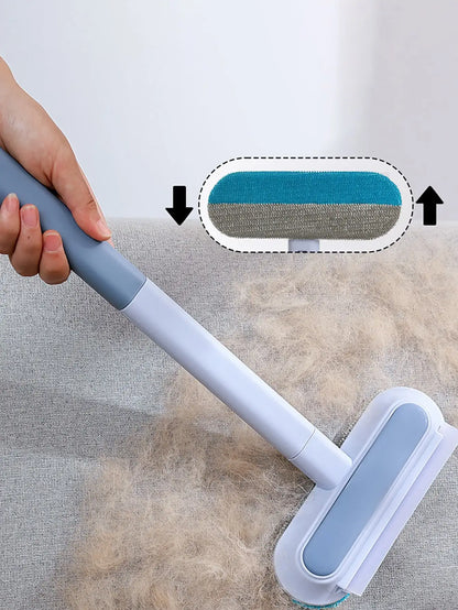 Multifunctional Pet Hair Remover Brush with Long Handle – Window Cleaning & Pet Fur Removal Tool for Cats and Dogs