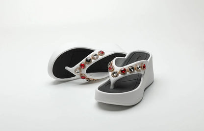 Woman Slippers Flip Flops Slides on Beach Sandals Waterproof Stylish Shoes for Women Top Designs Shoe Clappers Summer Sale