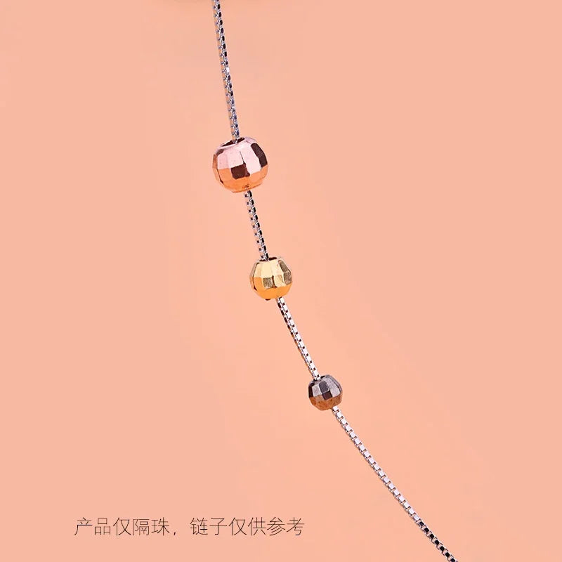 5pcsracelet DIY loose beads Thai silver laser beads silica gel beads 925 silver accessories accessories accessories accessories