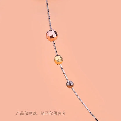 5pcsracelet DIY loose beads Thai silver laser beads silica gel beads 925 silver accessories accessories accessories accessories