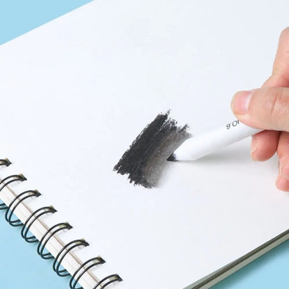 7Pcs/Set Professional Blending Stumps Paper Painting Art Supplies Art Blenders Sandpaper Pencil Durable White