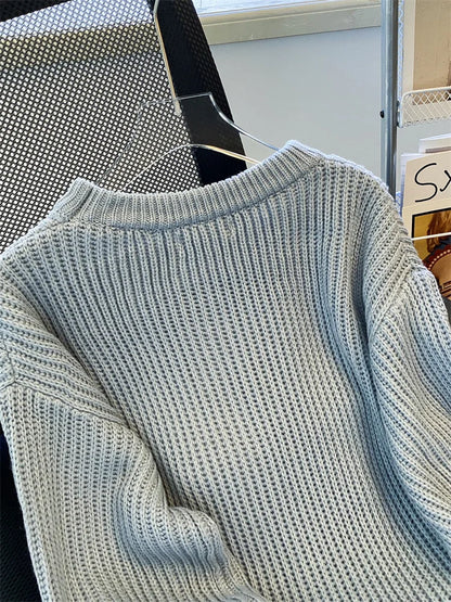 Syiwidii Oversized Sweaters for Women Knit Pullover Spring Autumn Winter Long Sleeve Causal Fashion Elegant Ladies Loose Jumpers