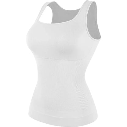 Shapewear for Women Seamless Camisole Compression Vest Tummy Control Body Shaper Waist Trainer Underwear Square Neck Tank Top
