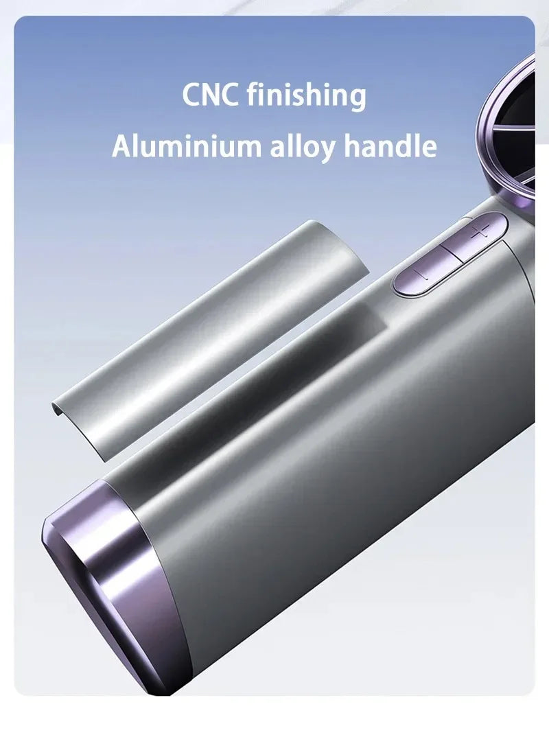 Mini Handheld Fan With Power Display Portable Air Calculating Fan Personal Highspeed Fan Rechargeable Mute Handheld Fan