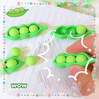 Kawaii stationery items School teacher gift Office Supplies classroom back to school Pea Rubber funny Erasers